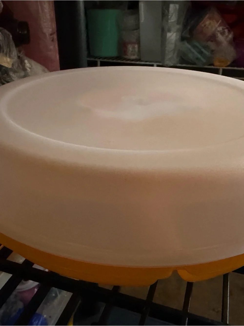 Tupperware bright yellow